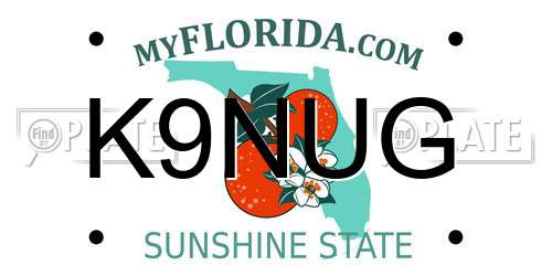 K9NUG Florida License Plate