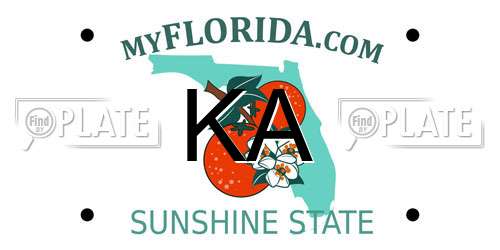 KA Florida License Plate