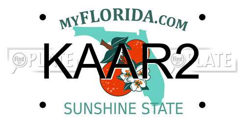 KAAR2 Florida License Plate