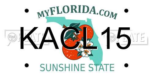 KACL15 Florida License Plate