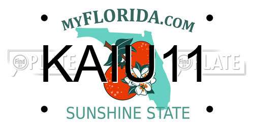 KAIU11 Florida License Plate