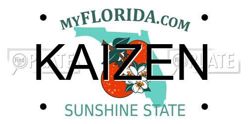 KAIZEN Florida License Plate