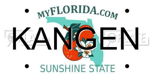 KANGEN Florida License Plate
