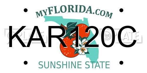 KAR120C Florida License Plate