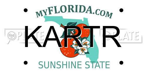 KARTR Florida License Plate