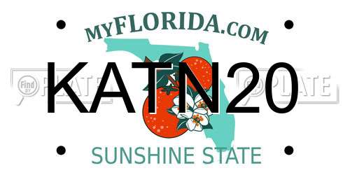 KATN20 Florida License Plate