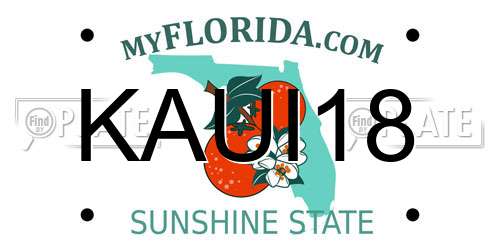 KAUI18 Florida License Plate