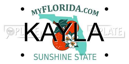 KAYLA Florida License Plate