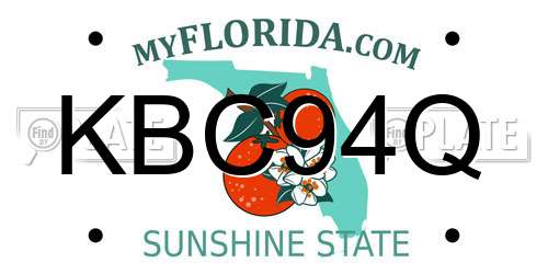 KBC94Q Florida License Plate