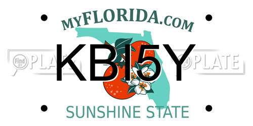 KBI5Y Florida License Plate