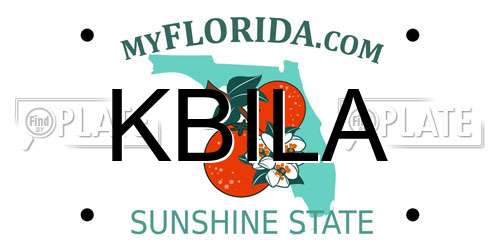 KBILA Florida License Plate