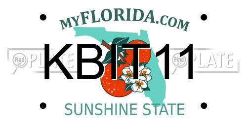 KBIT11 Florida License Plate