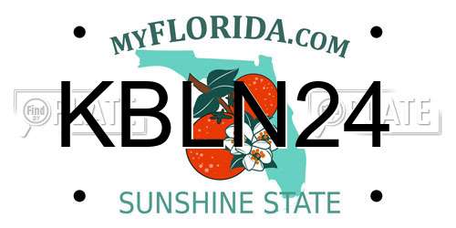 KBLN24 Florida License Plate