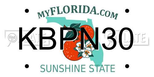 KBPN30 Florida License Plate