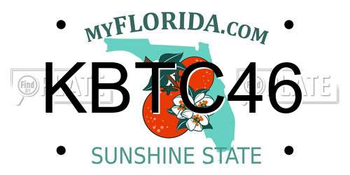 KBTC46 Florida License Plate