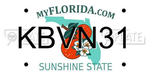 KBVN31 Florida License Plate