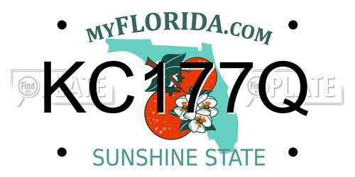 KC177Q Florida License Plate