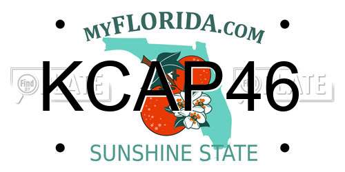 KCAP46 Florida License Plate