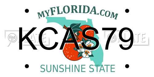 KCAS79 Florida License Plate
