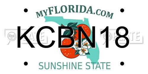 KCBN18 Florida License Plate