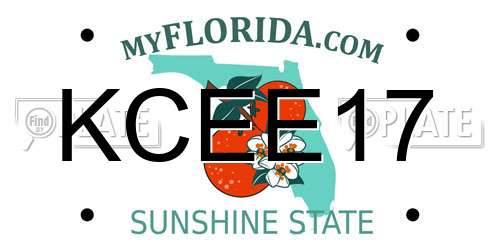 KCEE17 Florida License Plate