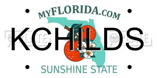 KCHILDS Florida License Plate