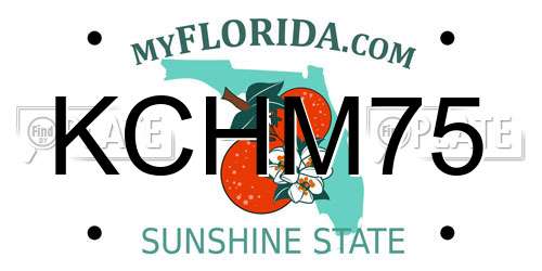 KCHM75 Florida License Plate