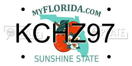 KCHZ97 Florida License Plate