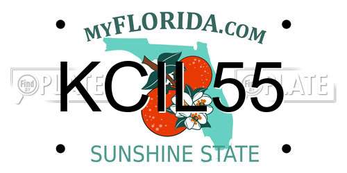 KCIL55 Florida License Plate