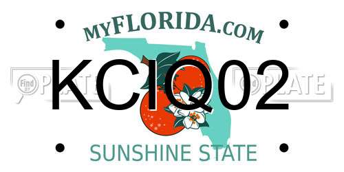 KCIQ02 Florida License Plate