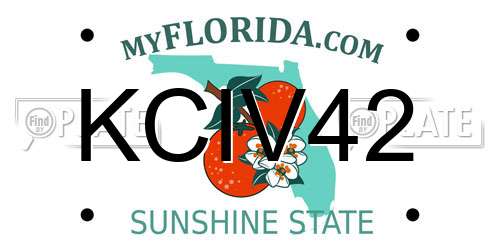 KCIV42 Florida License Plate
