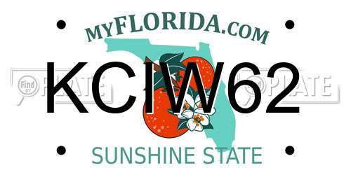 KCIW62 Florida License Plate