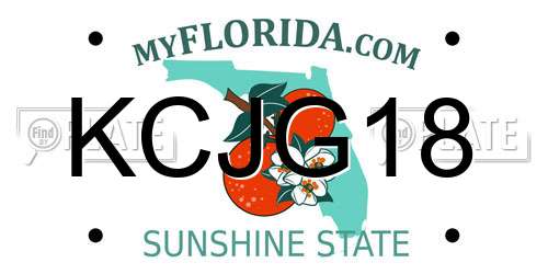 KCJG18 Florida License Plate
