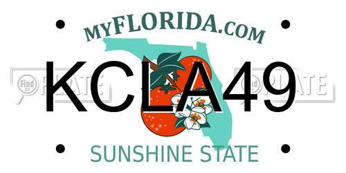 KCLA49 Florida License Plate