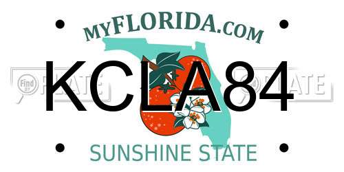KCLA84 Florida License Plate