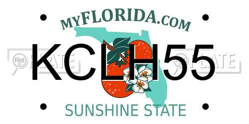 KCLH55 Florida License Plate