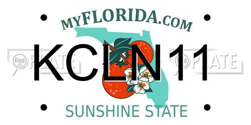 KCLN11 Florida License Plate