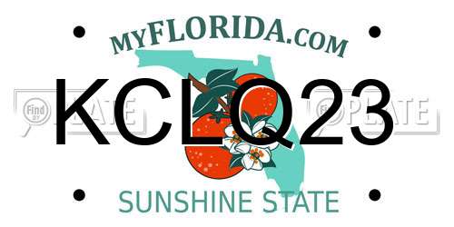 KCLQ23 Florida License Plate