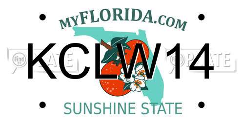 KCLW14 Florida License Plate