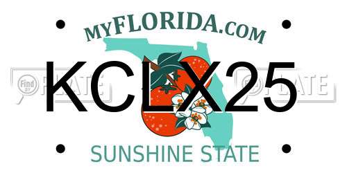 KCLX25 Florida License Plate