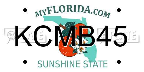 KCMB45 Florida License Plate