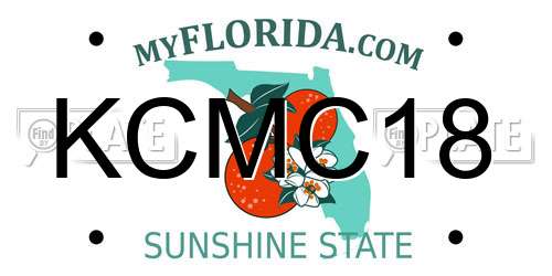 KCMC18 Florida License Plate