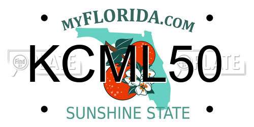 KCML50 Florida License Plate