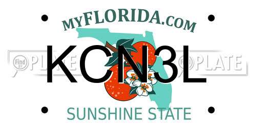 KCN3L Florida License Plate