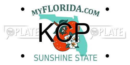 KCP Florida License Plate