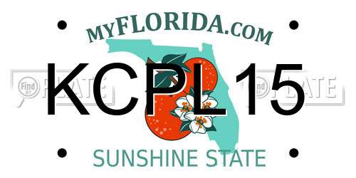 KCPL15 Florida License Plate