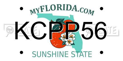 KCPP56 Florida License Plate