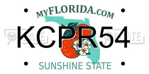 KCPR54 Florida License Plate