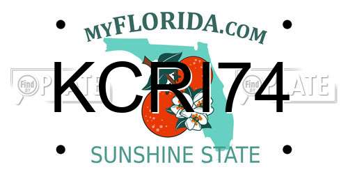KCRI74 Florida License Plate