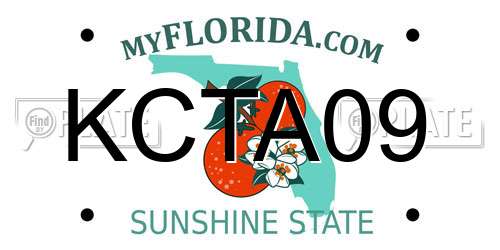 KCTA09 Florida License Plate